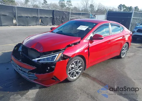 2020 Hyundai Elantra Limited z USA, uszkodzony, nr VIN 5NPD84LF4LH541223